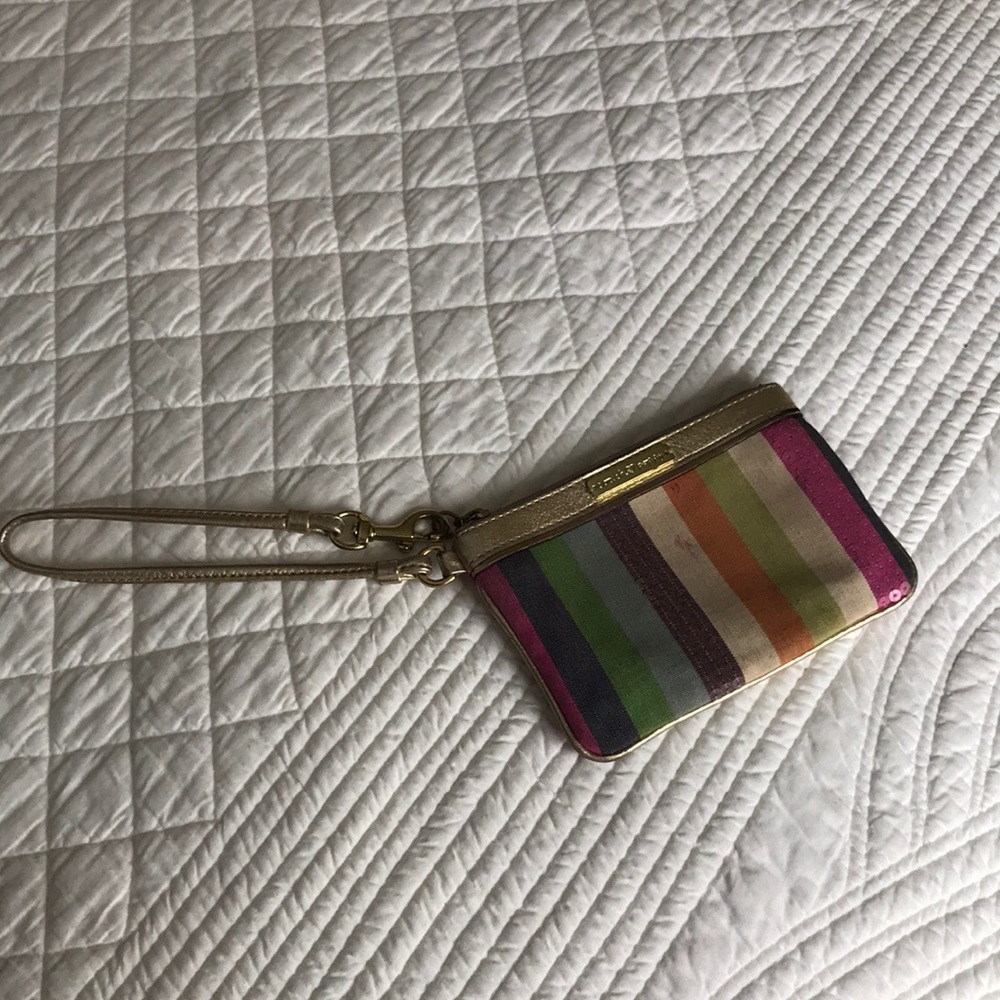 Coach Corner Zip Wristlet
